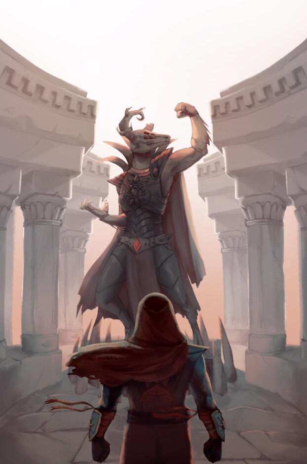 "Vessyl Aethelo Promotional Poster", Clip Studio Paint