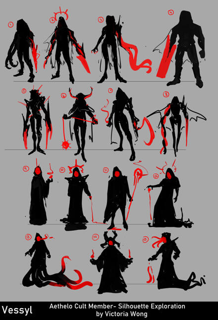 "Vessyl Enemy Exploration", Clip Studio Paint